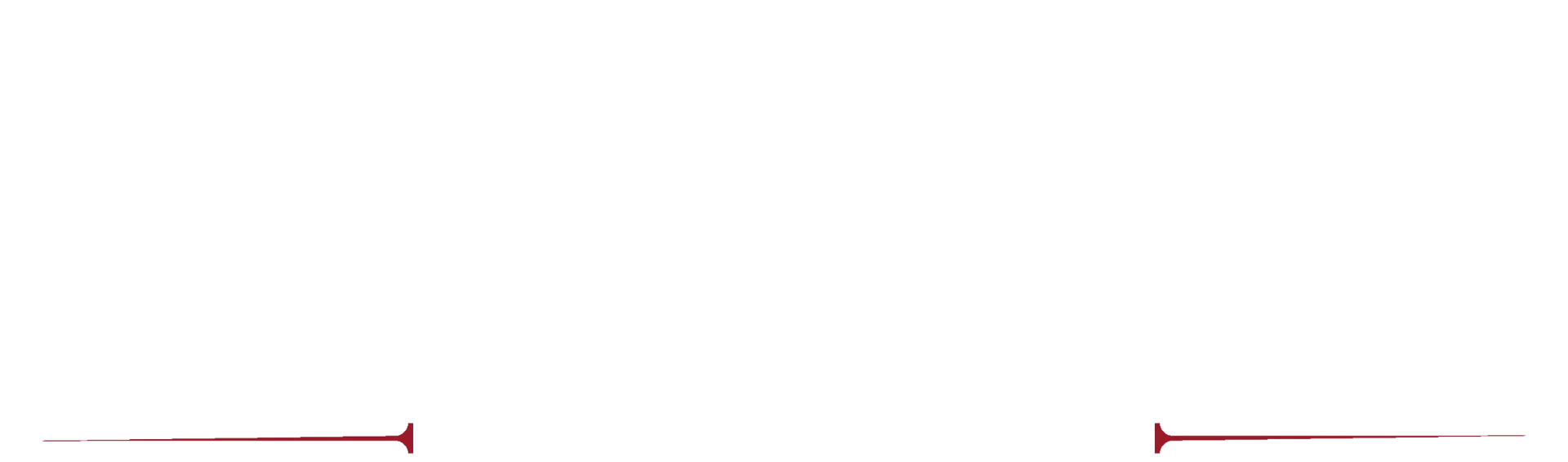 Accent divider mark in brand red